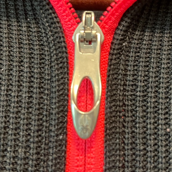 Spyder Black Jacket with Neon Pink Zipper - Picture 6 of 10